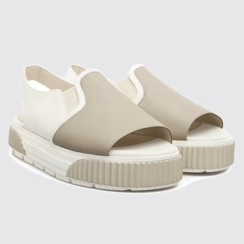 Camper Women's Sandals in Beige and White